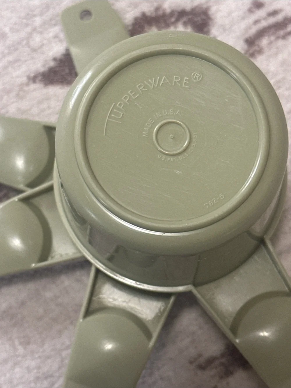 Vintage Tupperware Avocado set of 5 Measuring Cups